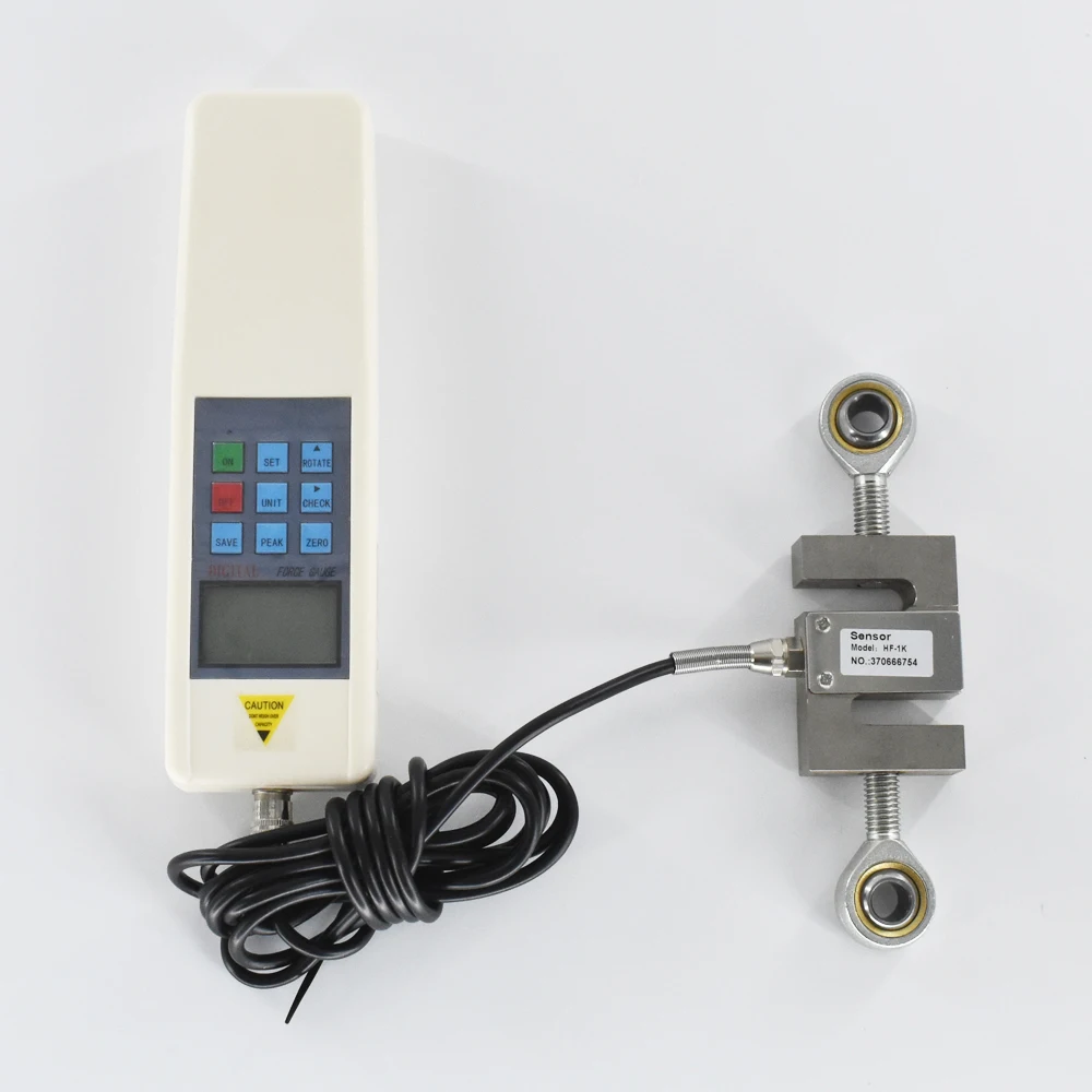 Digital Push Pull Force Gauge HF-1K Dynamometer external sensor 1000N Force Gage Tools And Equipment