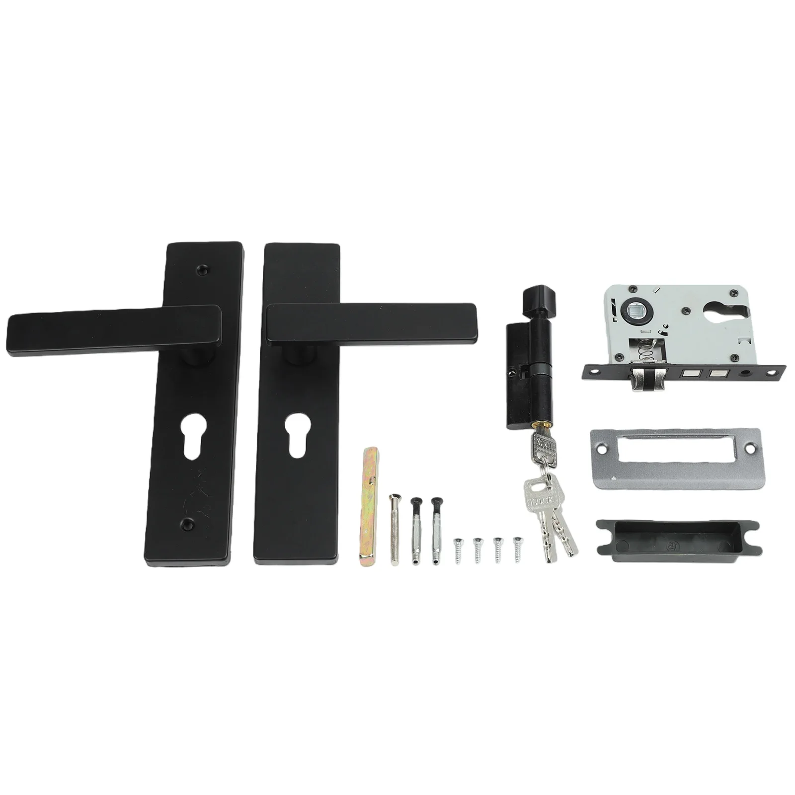 

Elegant Door Handle Door Handle Lock Home Aesthetic Easy Installation Locking Mechanism Sophisticated Touch For Wooden Doors