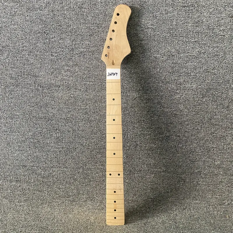

JN504 Natural Solid Maple Unfinished Tremolo Electric Guitar Neck without Frets Custom Order DIY Replace USE