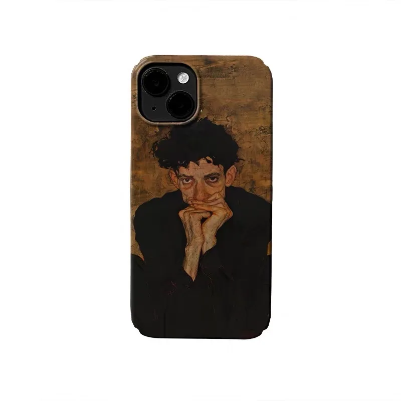 

Brown Art Self Portrait Phone Case for IPHONE 17 Air 16E 15 PROMAX 14 Plus 13 12 MINI 11 PRO 16Plus XR XS SE Acrylic Phone Cover