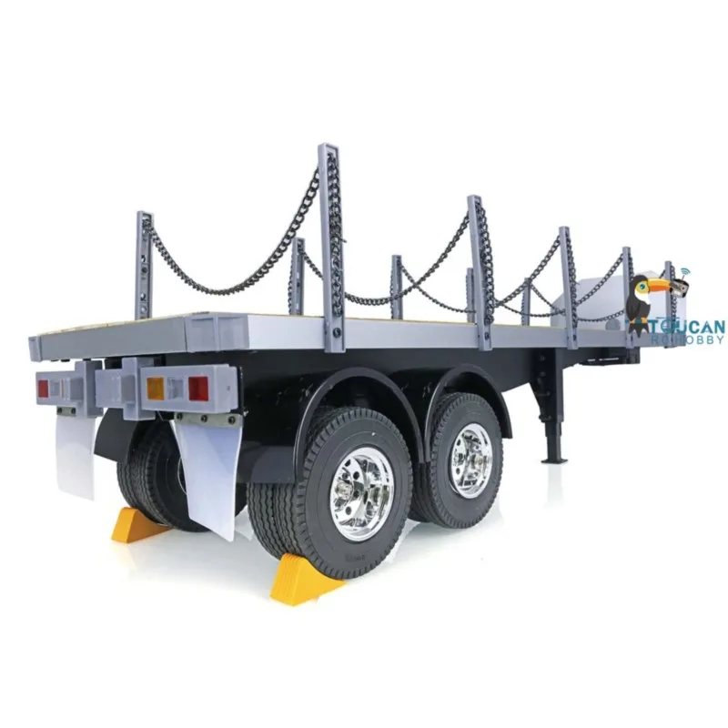 Toys 1/14 TOUCAN 2Axle RC Tractor Flatbed Semi Trailer Truck for DIY TAMIYA Model In Stock