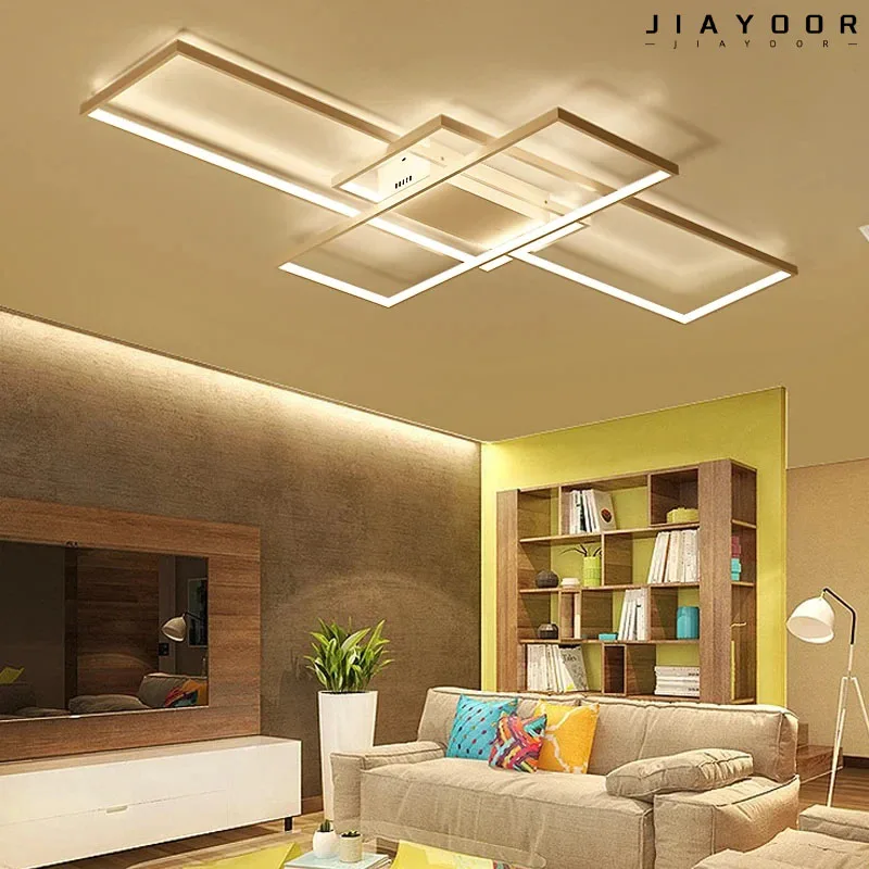 Modern Led Black Ceiling Ceiling Light Indoor Lighting Living Room Dining Room 90V-260V Free Shipping Light with Remote Control