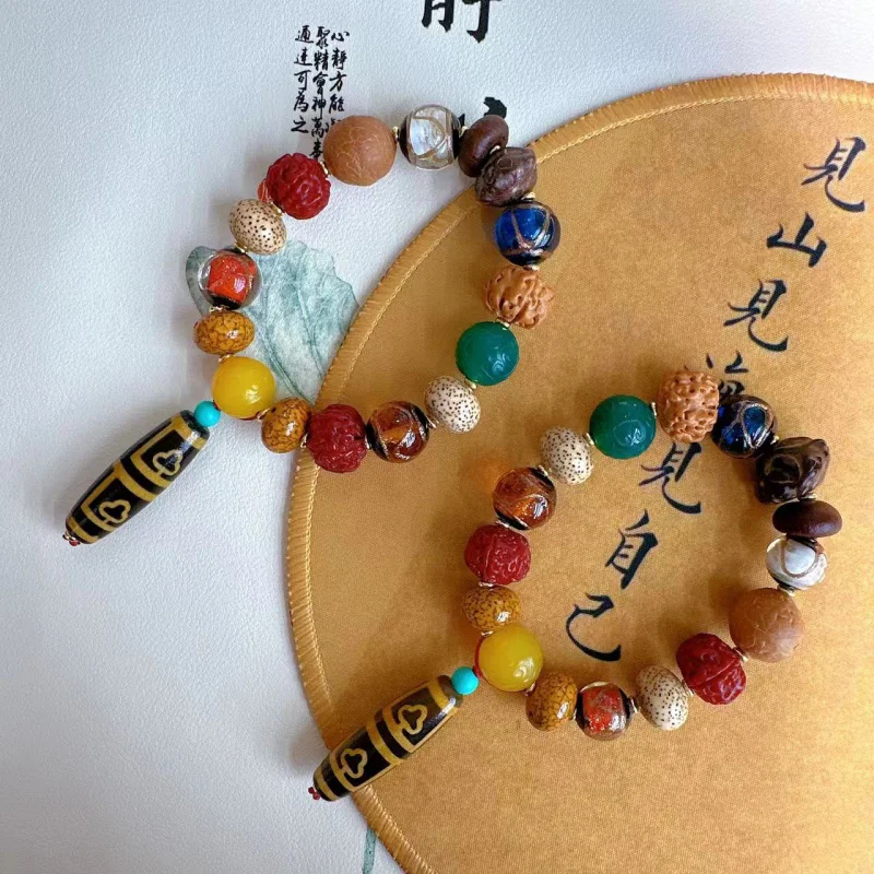 

Duobao Bodhi Tree Dzi Bead Bracelet