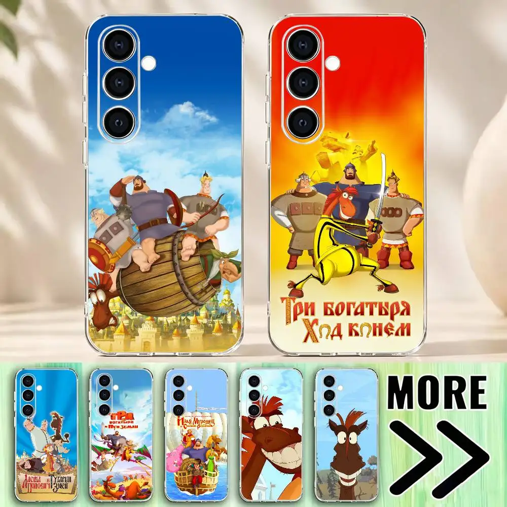 Three Heroes-TH-3H  Phone Case Transparent Soft TPU Case For Samsung A73,A72,A70,A71,A53,A52,A51