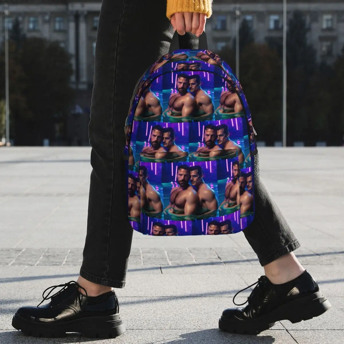Ben Affleck And Henry Cavill Backpack Student BookBag Men Women School Bag Computer Shoulder Bags