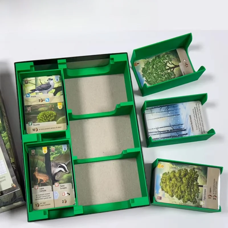 Forest Shuffle Cus Insert 3D Printed Table Game Storage Upgrade Continuous Forest Shuffle Custom Game Board Organizer