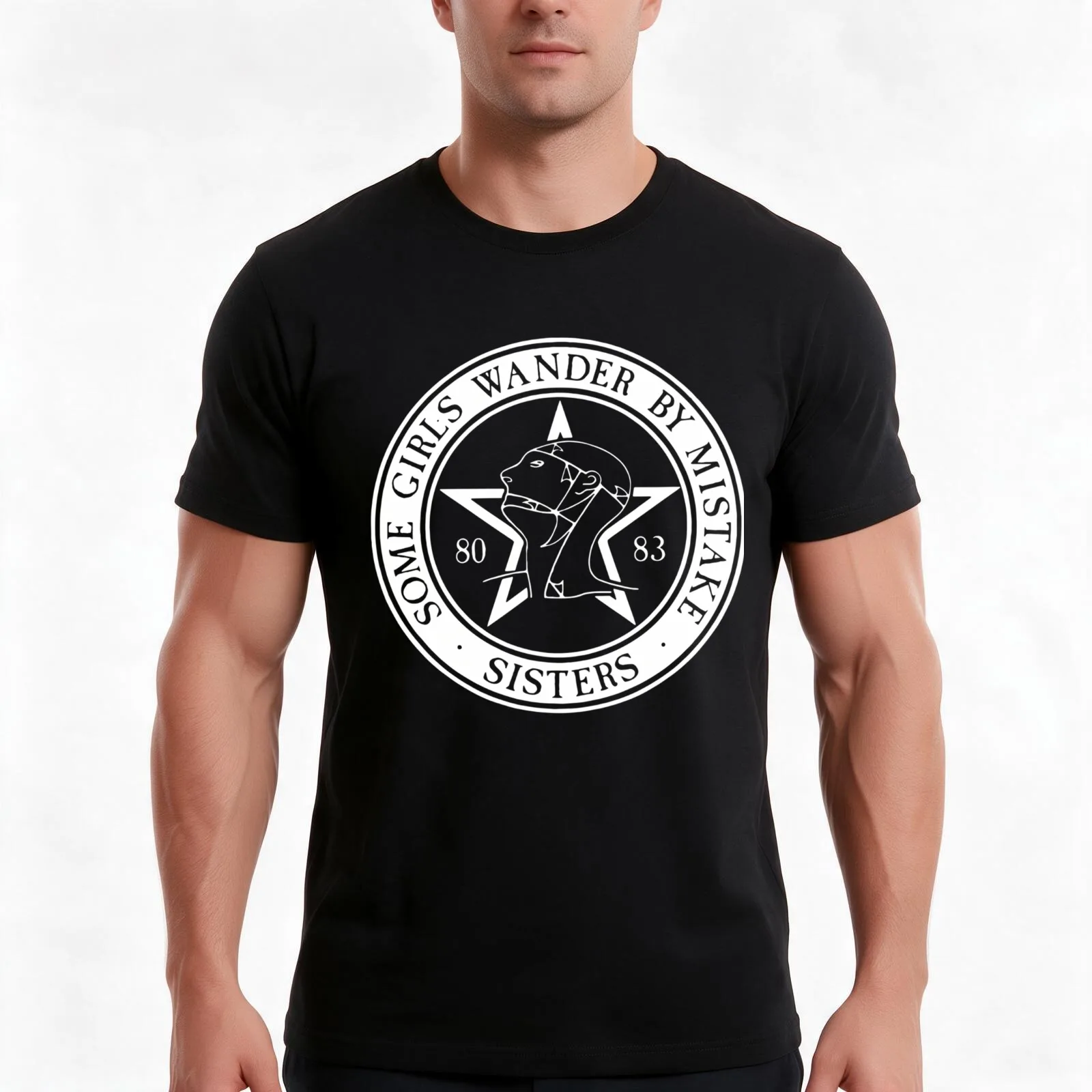 Some Girls Wander By Mistake Album Logo T-Shirt, Summer Casual Cotton Tee, Oversized Streetwear Tops, Vintage Graphic Print