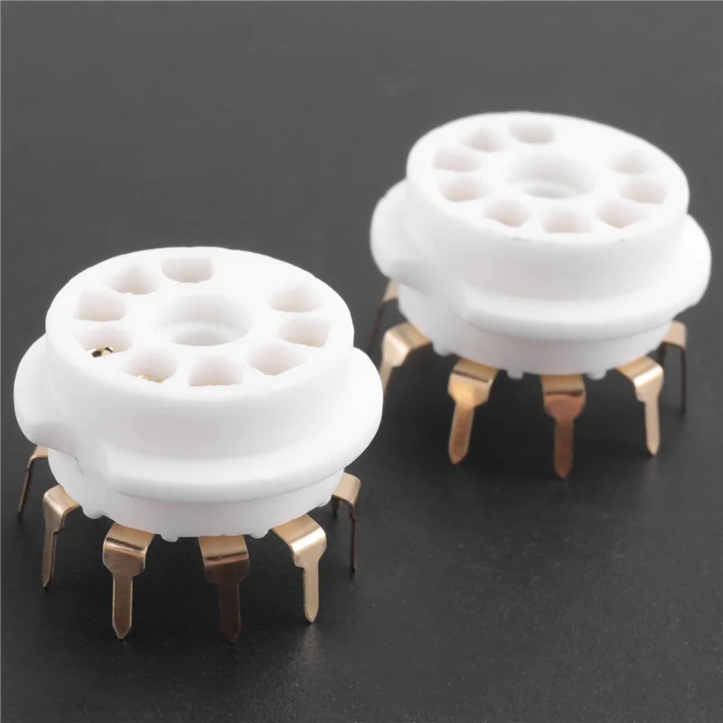 LJL 10 Uds PCB 9Pin B9A enchufe de tubo de vacío Audio HIFI amplificadores DIY para 12AX7 12AU7 12AT7 ECC81 ECC82 ECC83