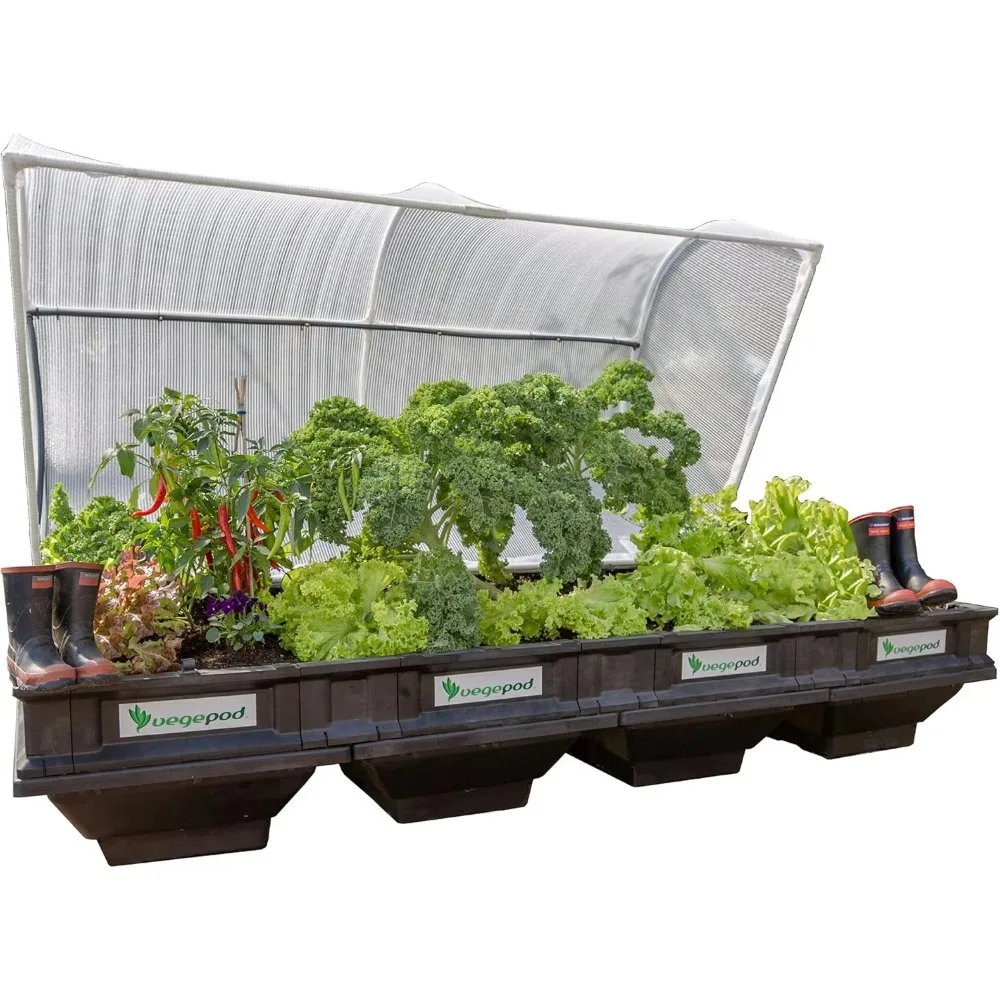 Raised Garden Bed - Self Watering Container Garden Kit with Protective Cover, Easily Elevated to Waist Height