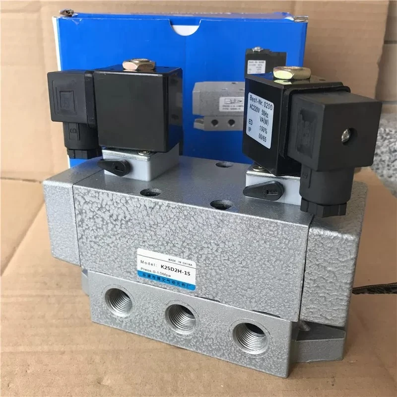 4-Point solenoid valve two-position five-way K25D2-15 double electronic control PT1/2 K25D2H-15