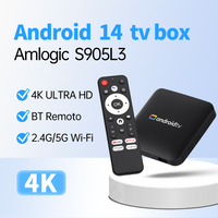 H96Max S905L3 4K Android 14 Smart Tv Box Amlogic Tvbox Video Decoding Wifi2.4G/5G Bt4.0 Google Voice Assistant Home Set Top Box