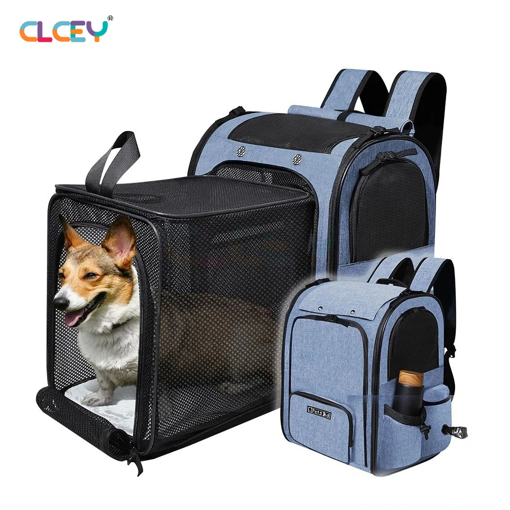 

Pet Backpack Expandable Foldable Cat Carrier Small Medium Dog and Cat Transport Dog Bag תיקים مستلزمات القطط Sac De Transport