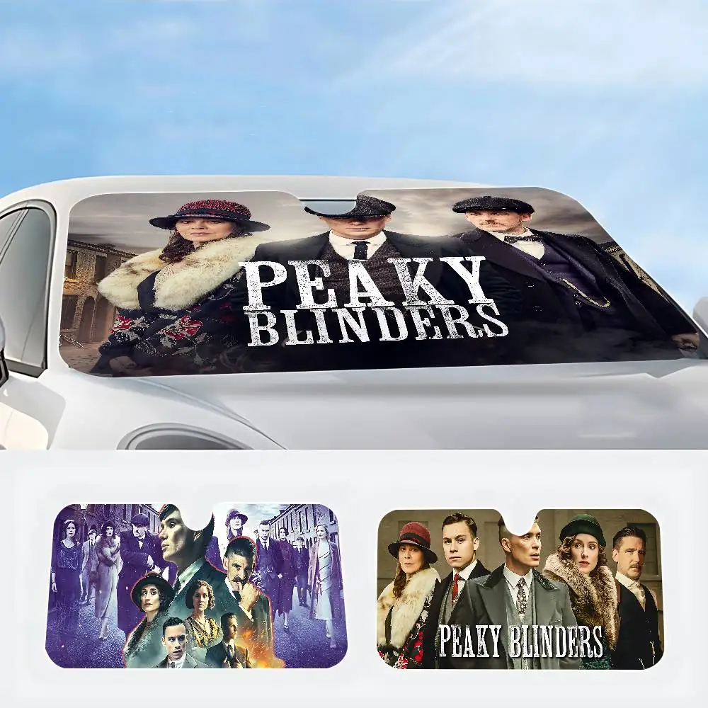 

Peaky Movie Blinders Car Sunshade Shield Windshield Window Sun Blocker Cover Interior Protection For Truck SUV Visor Universal