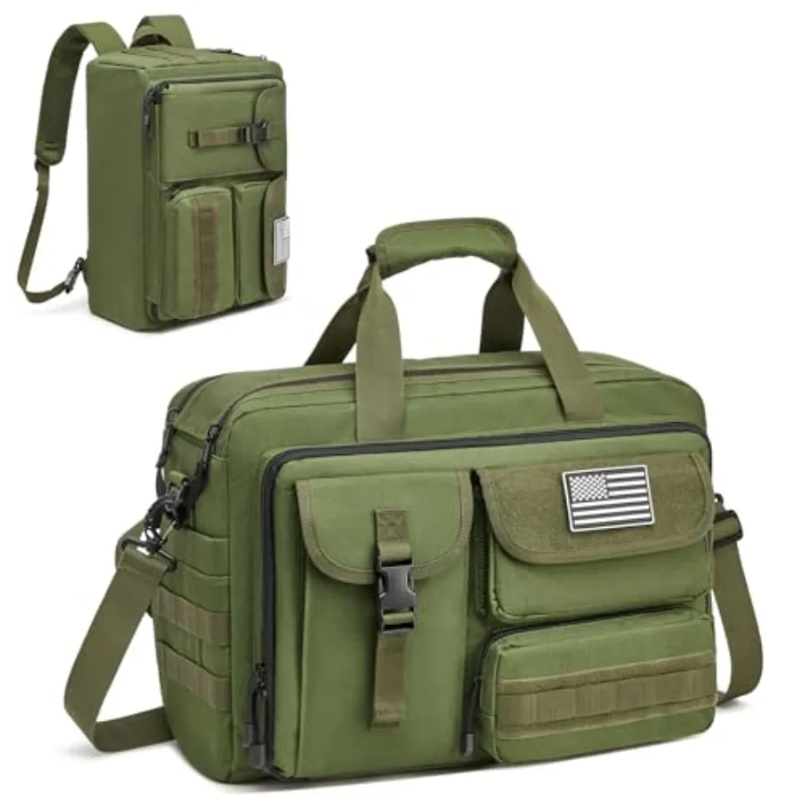 

G4Free 17.3 Inch Laptop Messenger Bag for Men, 3-in-1 Backpack for Travel Work Weekender, Large Tactical Shoulder Bag