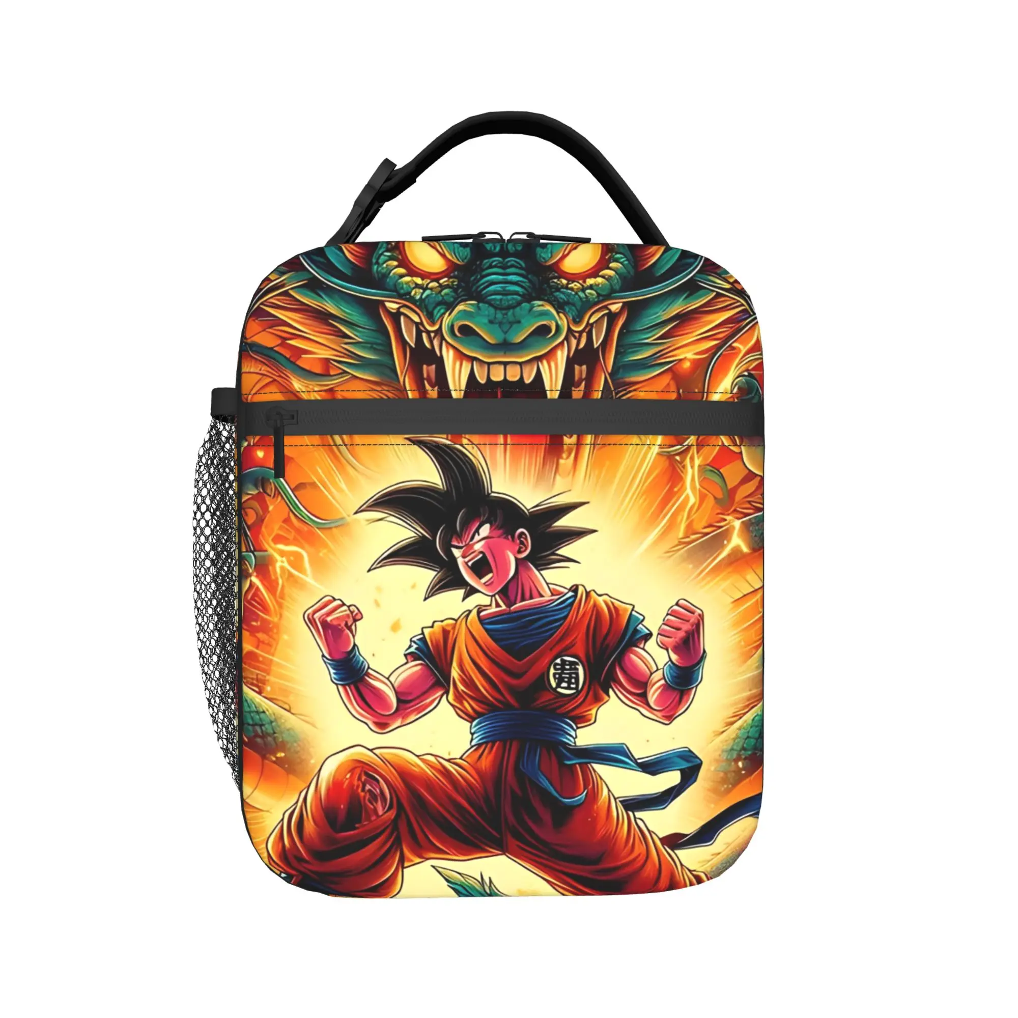 D-Dragon Ball Thermal Insulated Lunch Bags for Picnic Japanese Anime Portable Food Bag Cooler Thermal Lunch Boxes