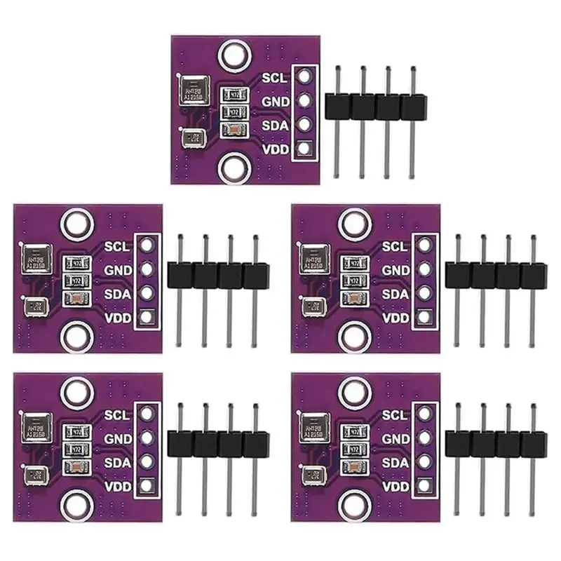 

Датчик температуры, влажности и давления воздуха AHT20+BMP280, цифровой датчик температуры, влажности и давления воздуха, 5 шт.