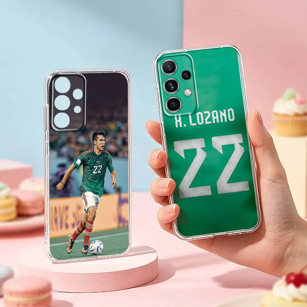 Mexico H-Hirving Lozano  phone Case For Samsung S25,24,21,22,23,30,Ultra,20,Plus,Fe,Lite,Note Transparent Cover