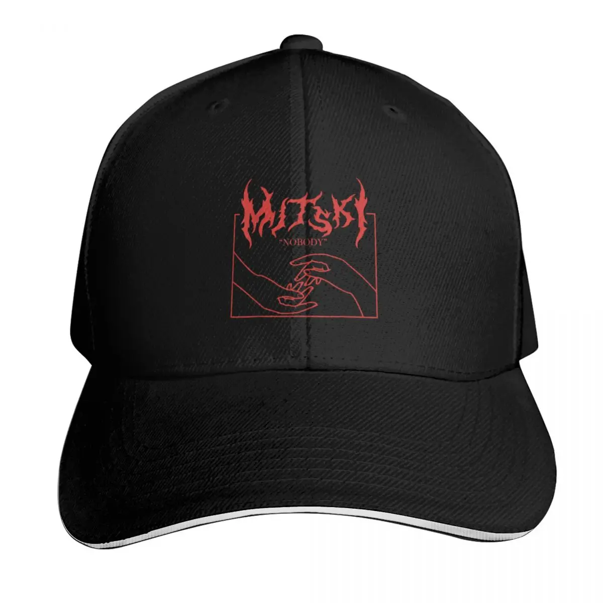 

Nobody Metal Music Lover Mitski 2022 Pullover Sweatshirt Baseball Cap Military Cap Man Sunscreen Hat men Ladies Men's