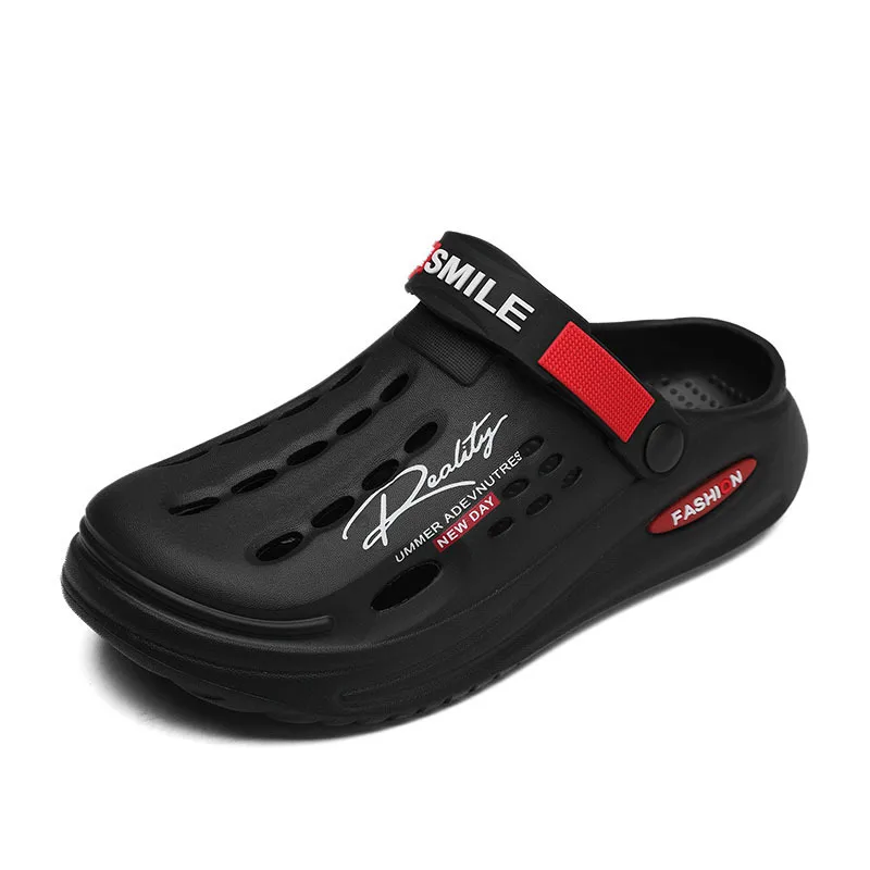

Summer Men Women Clogs Slippers Soft Sole Breathable Beach Slippers Couple's Home Slippers Outdoor Antiskid Slippers Hot-selling