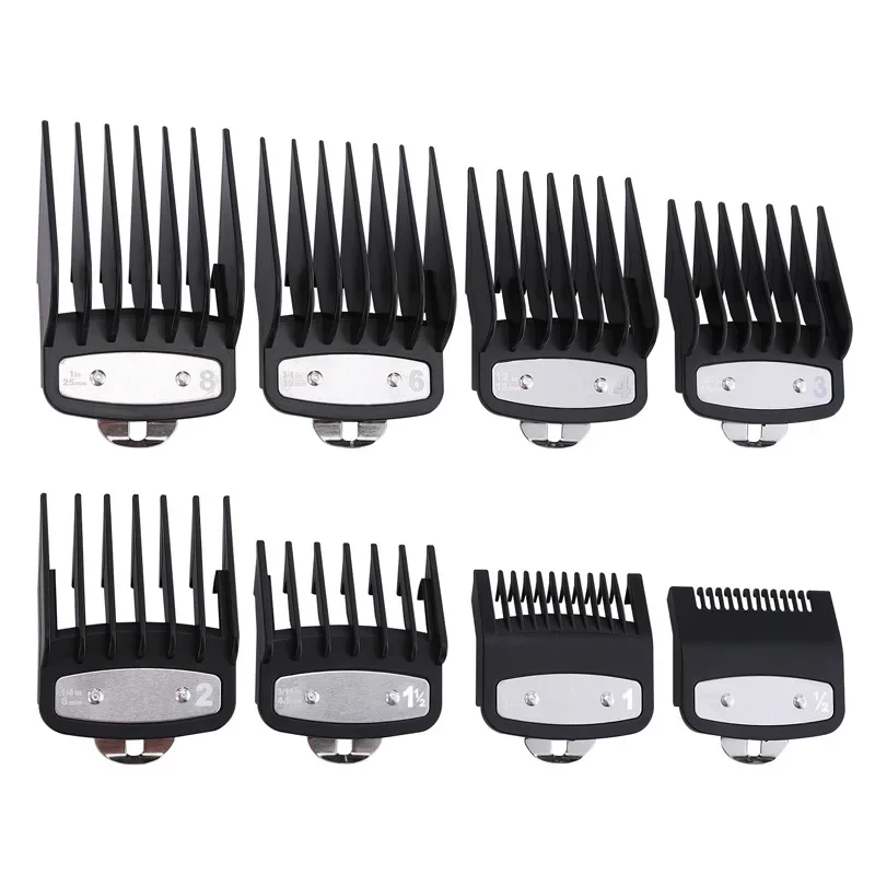 

8Pcs/Set Professional Hair Clipper Limit Guide Comb For Universal Barber Guide Comb Haircut Tool Clipper Limit Combs