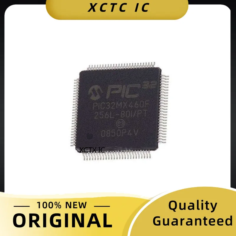 

Original PIC32MX460F256L-80I/PT 20+ TQFP-100 32-bit Microcontrollers MCU 256KB Flash 32KBRAM 80MHz 10B ADC DMA