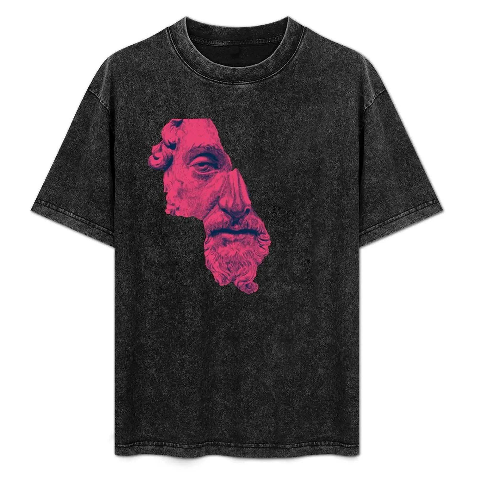 

MARCUS AURELIUS ANTONINUS AUGUSTUS / prussian blue / vivid red T-Shirt blue archive street wear fitted t shirts for men