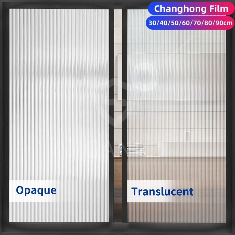 Frosted Glass Window Film Sun Blocking Tinting Film Home Bathroom Door Covering Matte White Privacy Self Adhesive Door Sticker