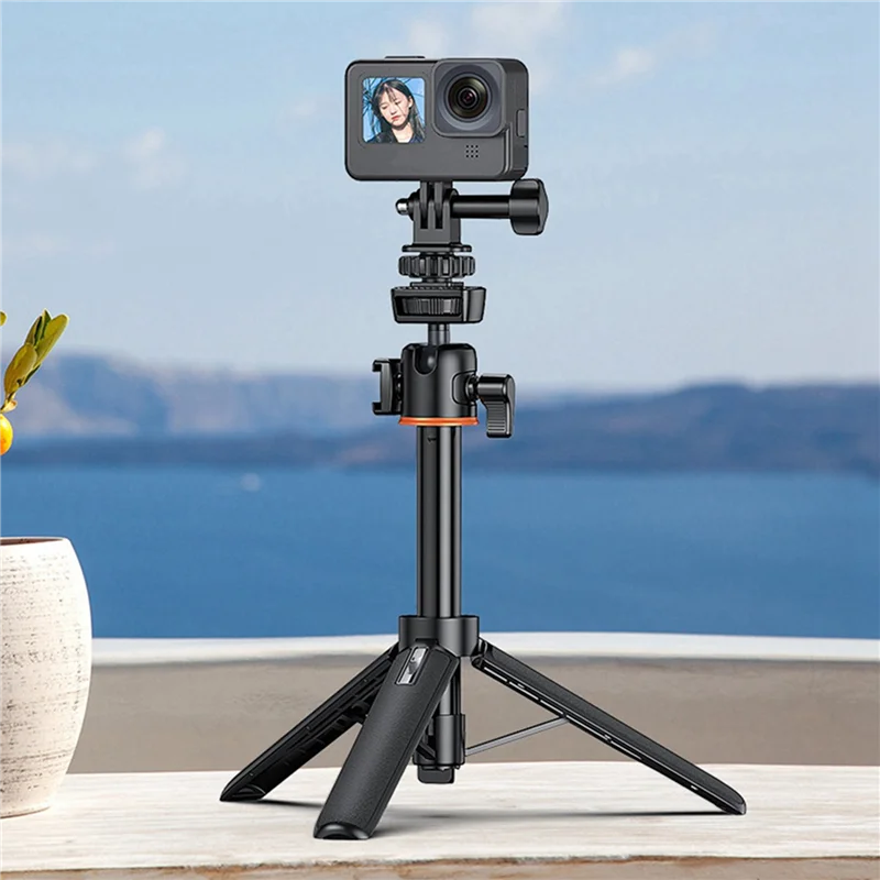 【¡Compre tarde!】Adaptador de zapata fría para cámara de acción 3X con 180 ° Ajuste, orificio para tornillo de 1/4 de pulgada, compatible con Gopro Hero 12/11/1