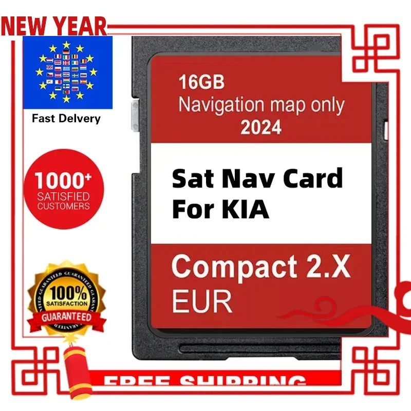 

16GB SD Card Sat Nav Update Maps EU RU UK GPS Navigation 2024 for KIA Compact 2.X Venga/Ceed/Sportage/Rio/Picanto/Optima/Sorento