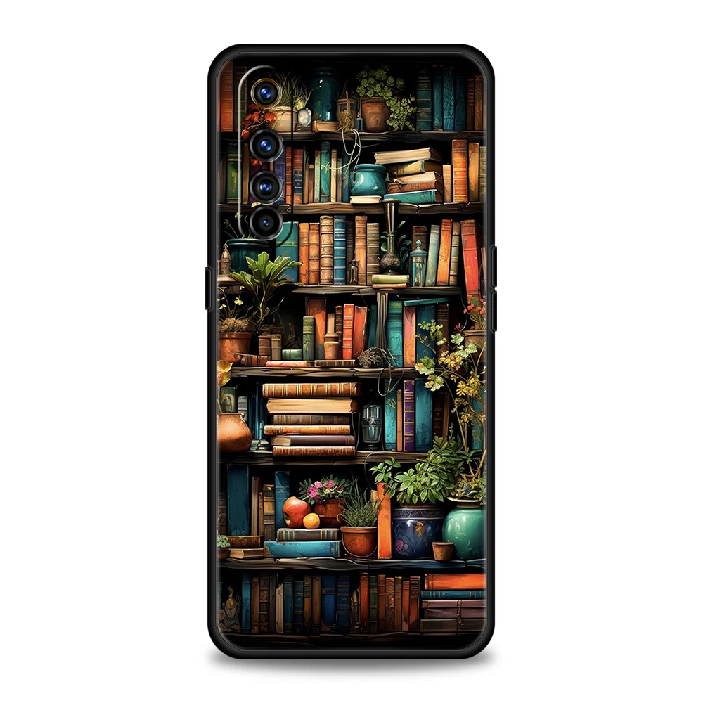 Read Books illustration Phone Case For Oppo A3S A15 A17 A31 A95 Find X5 X6 Pro A54 A53 A52 Reno 6 7 8 SE Z Pro 5G Silicone Cover