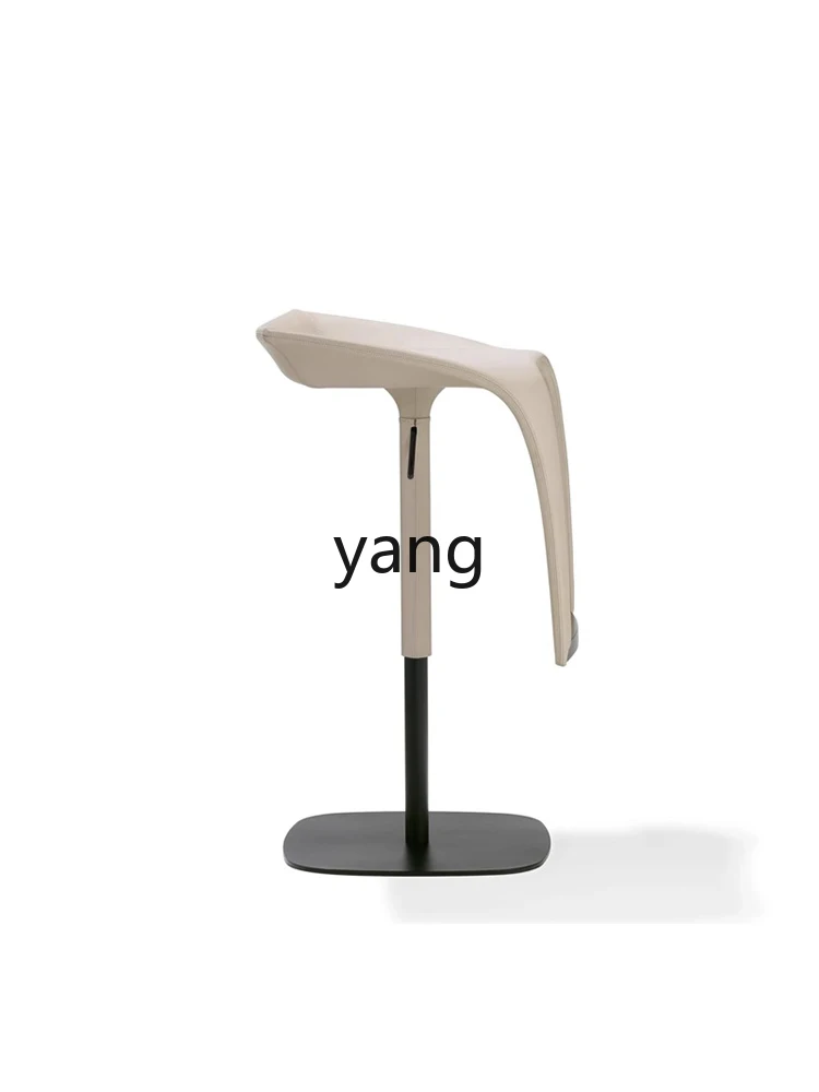 Yhl Spinning Lift Bar Chair Household Modern Simple Leather Bar Stool Stainless Steel Bar Chair