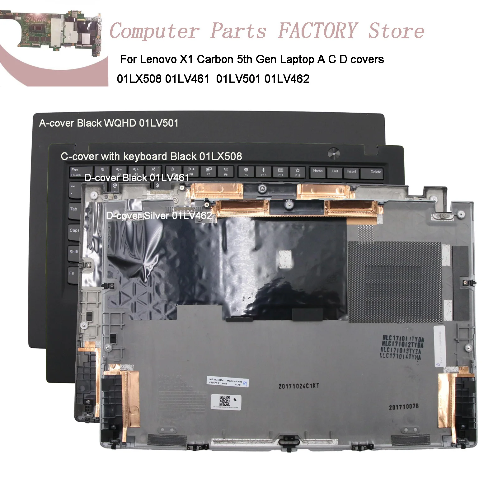 

For Lenovo X1 Carbon 5th Gen Laptop A C D covers 01LX508 01LV461 01LV501