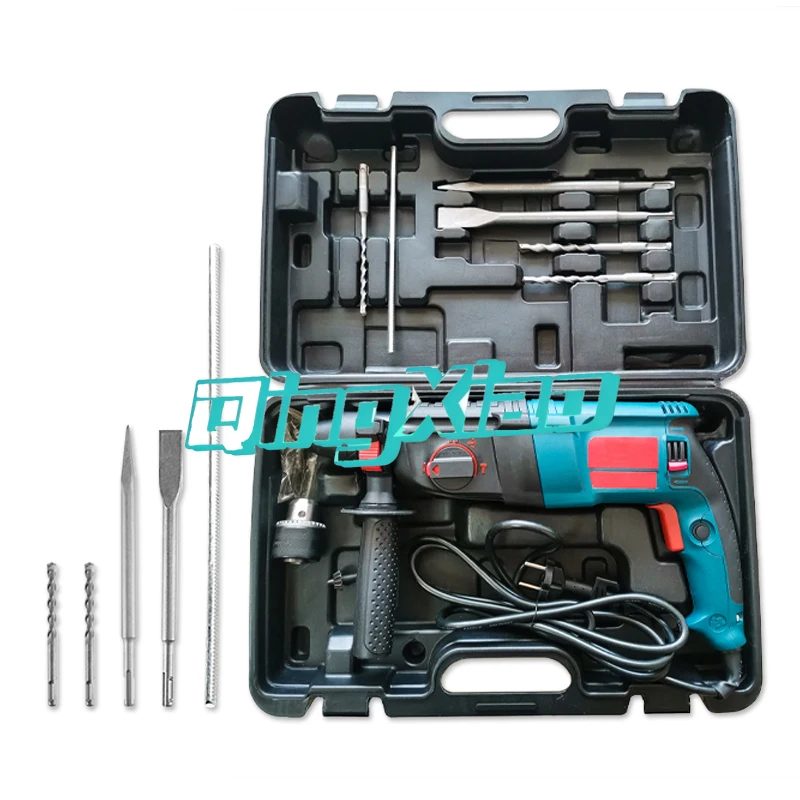 Tool Case Set High Quality Rotary Power Hammer Drill Professional Electric Drill Machine Adjustable Impact Function Portable Kit