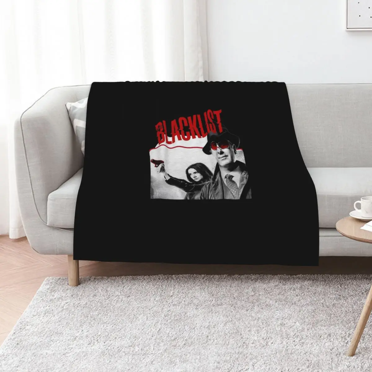 Discover Cool Women's Classic The Blacklist Season T Shirts Black Throw Blanket Multi-Purpose Custom Quilt Blankets