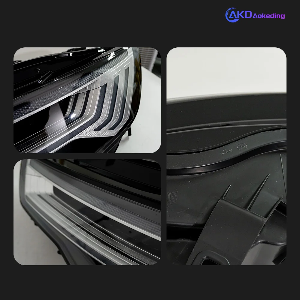 

Auto Parts For Audi A6 C7 Headlights 2012-2015 C6 Matrix Styling LED Daytime Lights Dual Projector DRL Car Accesorios Modified