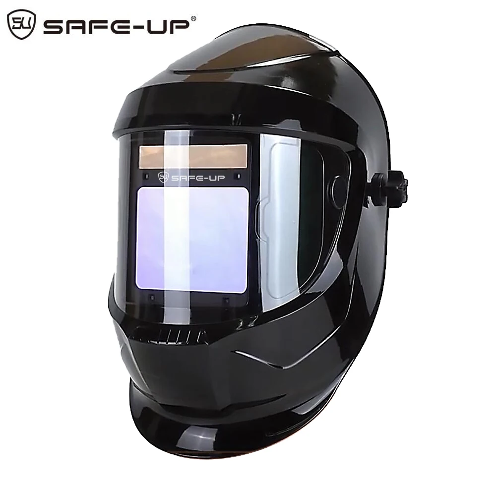 SAFE-UP Welding Helmet MIG MAG TRUE Color 4 Sensors  Side View Panoramic 180° Auto Darkening Welding Mask for Welder Machine