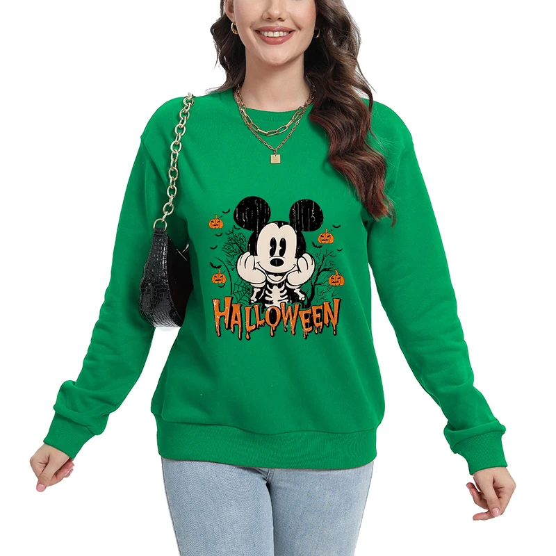 

Miniso Cartoon Woman Clothing Cute Stitch Print Long Sleeve Y2k Oversize Autumn Pullover Women Cotton Tops Clothes 2025 Pajamas