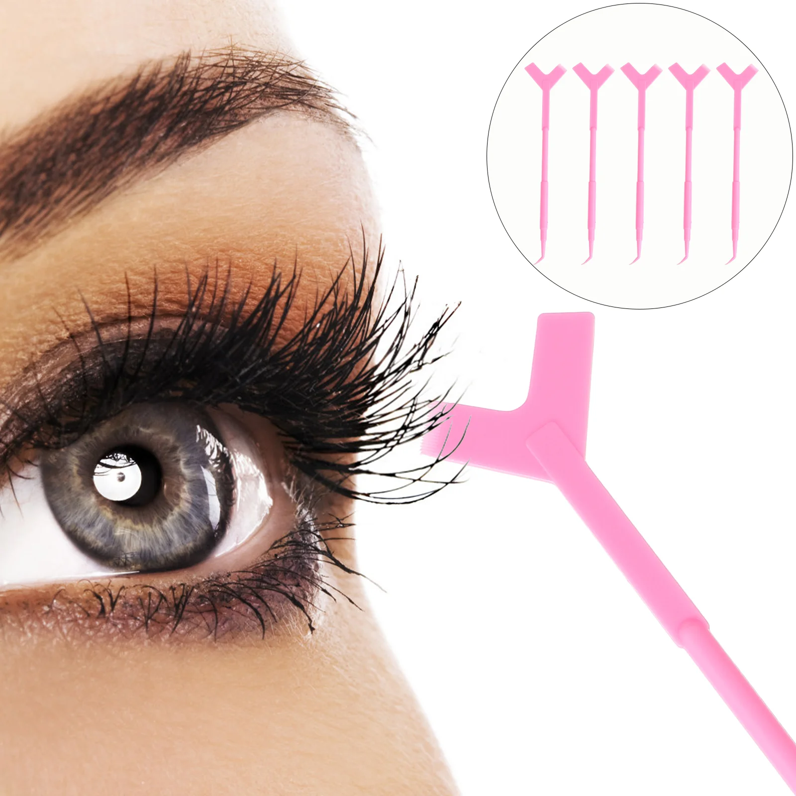 Lash Extension Remover False Eyelash Y-shaped Brush Curler Separator Lengthening Mascara