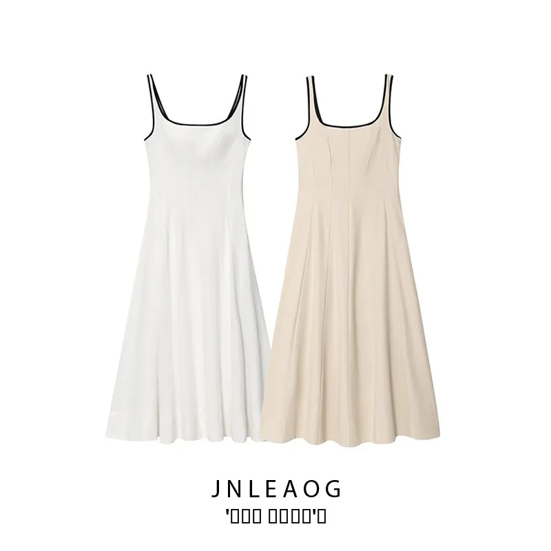 JNLEAOG ファッションカラー ブロ ミディ丈 レディース 春新作 スリム ハイウエスト クリーンフィット リネンポリエステル ストレートカット シ...