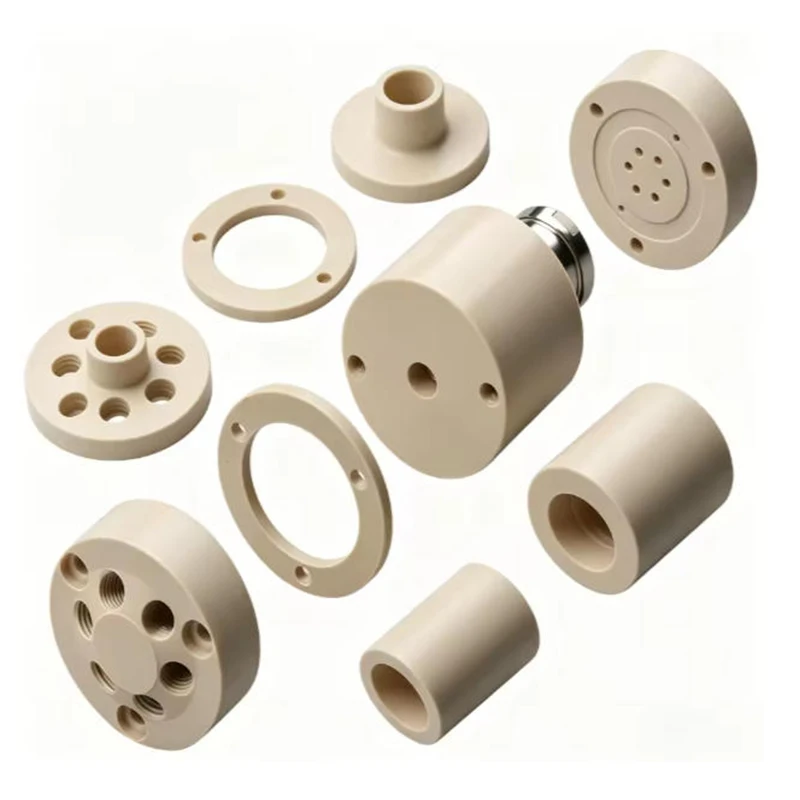Custom CNC Lathe Turned and Milled Medical Equipment Part PEEK Machined Parts