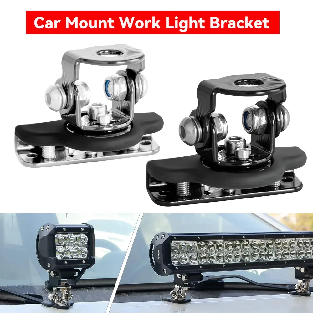 LED-Lichtmontagehalterung Motorhauben-Nebelscheinwerferhalter Fahrlichthalterung Offroad-Autozubehör für Auto, LKW, SUV, ATV, UTV