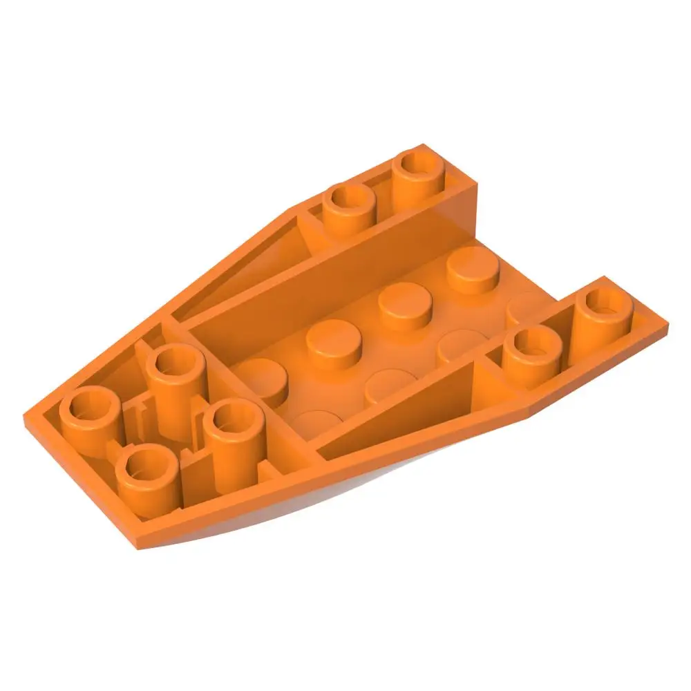 Gobricks 1 szt. Klin Zakrzywiony Odwrócony 6 x 4 Klocki Kompatybilne z Modelami Klocków 43713 Części Zabawki Urodzinowe dla Dzieci Prezenty