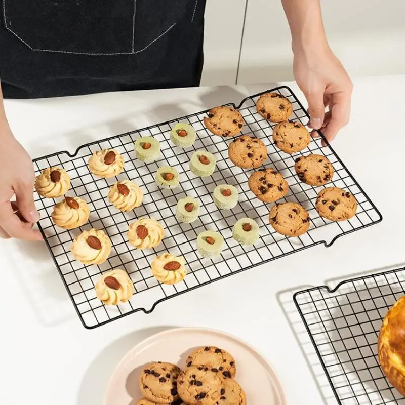 Drip Dry Rack Cooling Grid Stainless Steel Bread Biscuit Cake Cooling Rack Baking Pan Household Baking Tools Kitchen Accessories