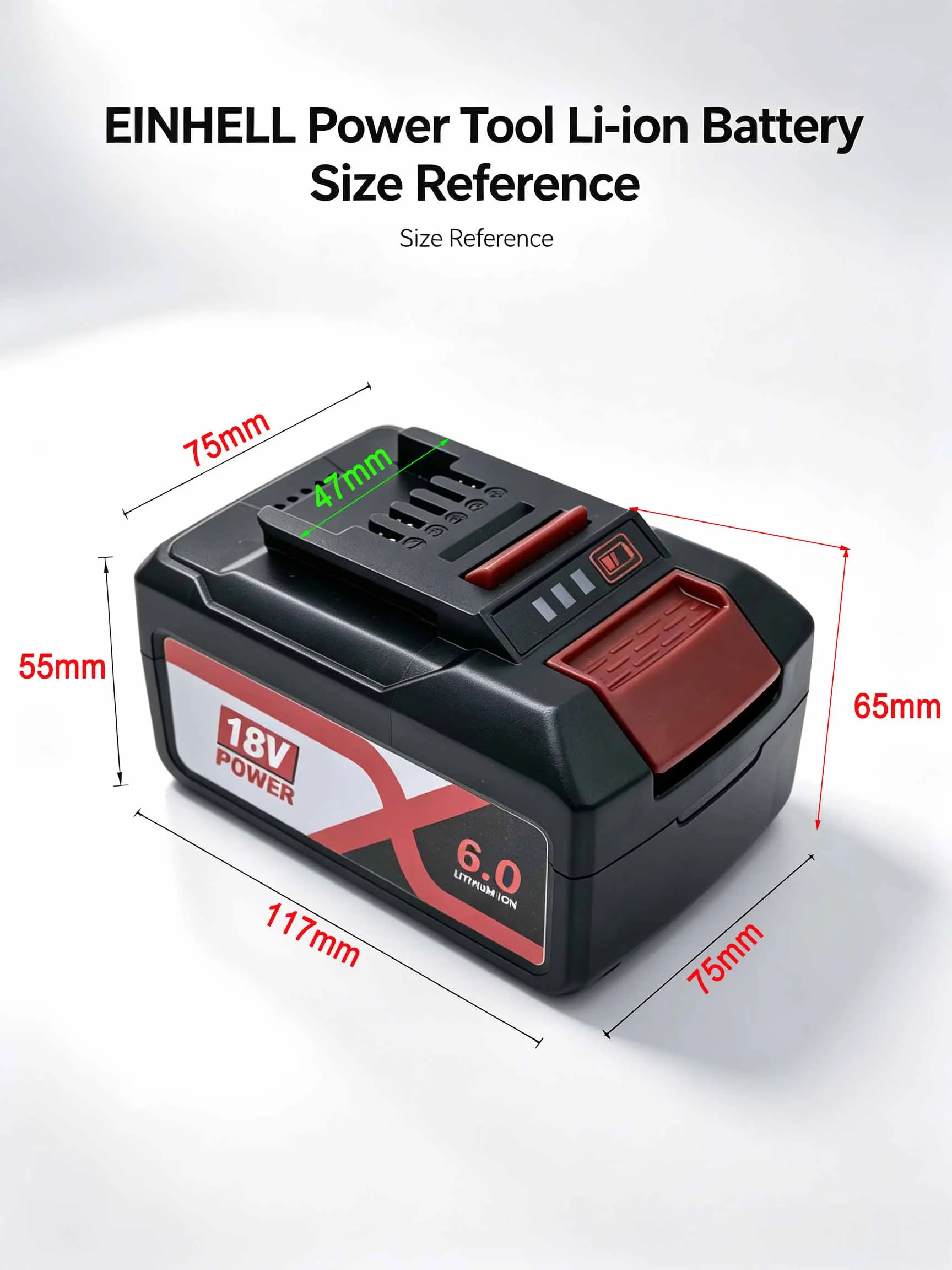 10.0Ah For EINHELL EIN18C2 Replacement Battery Li-ion Batterias 18V Battery Power X-change PX-BAT4 4511396 4511437 Power Tools
