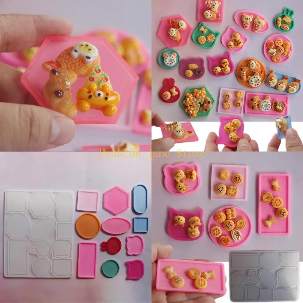 

N5KA Artistic Toy Tray Shaped Silicone Mold For Resin Trays Unique Home Art Projects