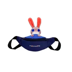 Disney cartoon Judy Hopps New Kids Chest Bags with plush dolls Boys Cute bag waist bag