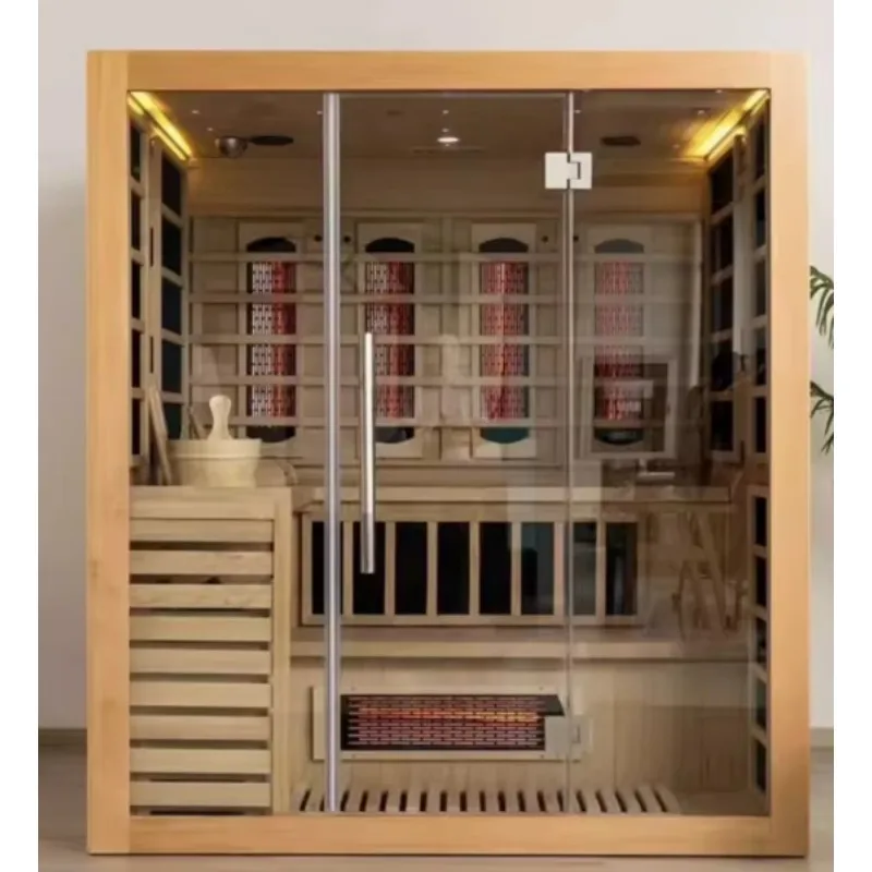 

Сухая паровая сауна Канадская кедровая бочка, традиционная горячая и влажная паровая сауна на продажу