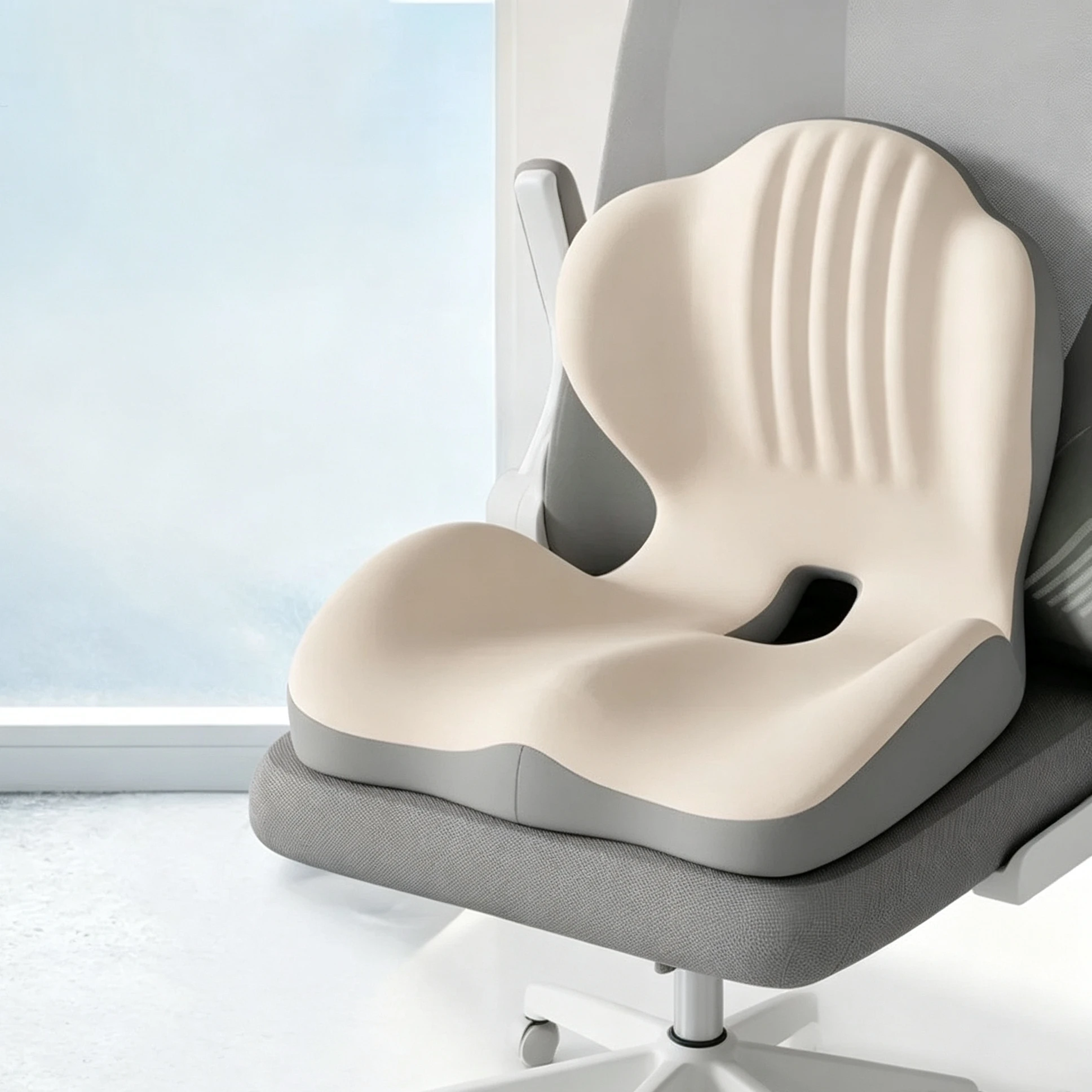 Seat Cushion for Office Chair Ergonomic Memory Foam Seat Cushion with Back Support for Stress Relief Lumbar Support Car Office