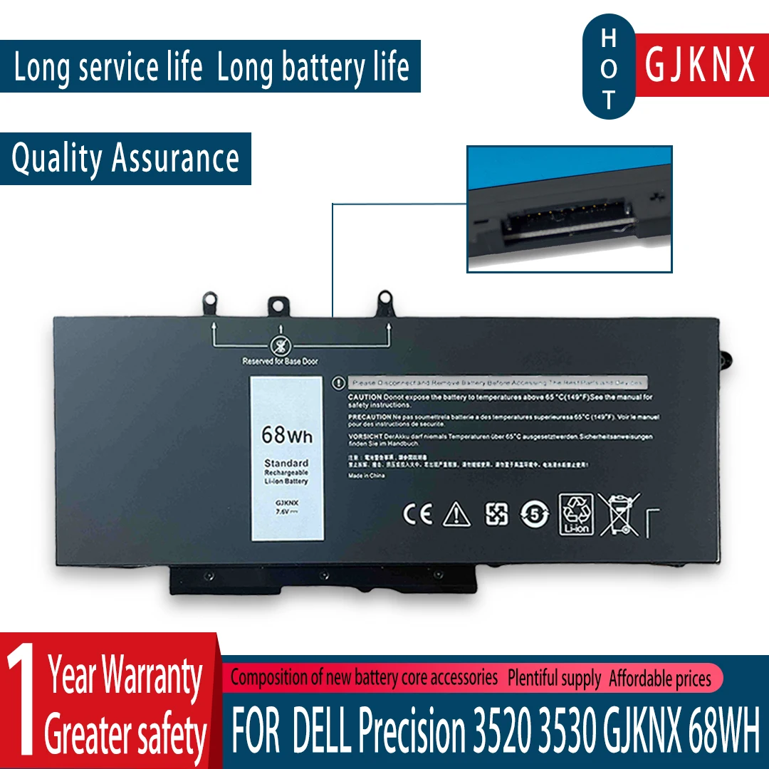 Batería de repuesto nueva para portátil GJKNX para Dell Latitude 5480 5580 5280 5490 5491 5580 5590 5591