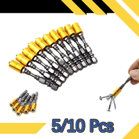 5/10 Pcs PH2 Magnetic Screwdriver Bits Phillips 1/4 Inch Hexagonal Shank with Magnetic Ring for Electric Screwdriver